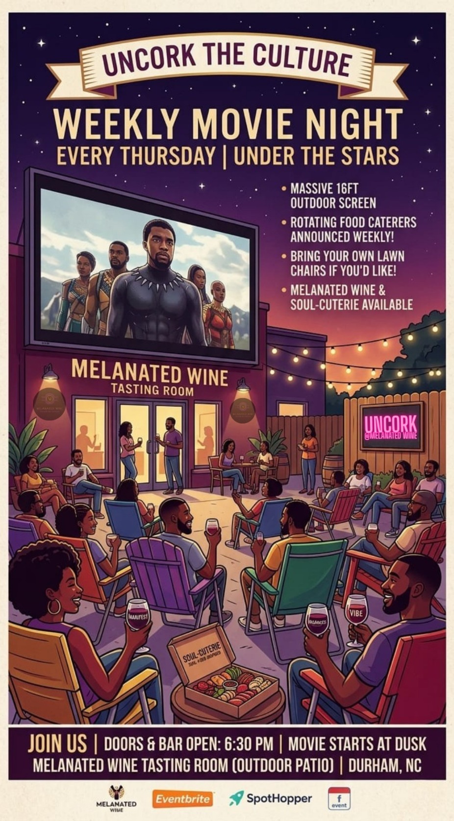 Uncork & Unwind: Weekly Movie Night event photo