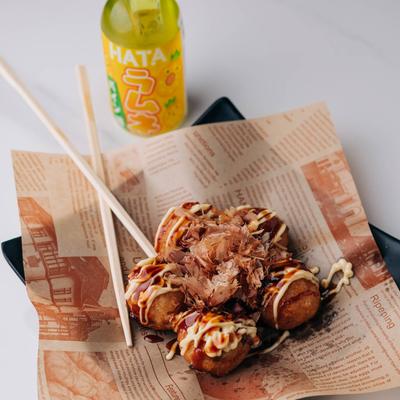 Fried octopus balls.