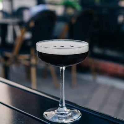 Espresso Martini with Cardamom.
