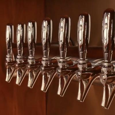 Beer taps.