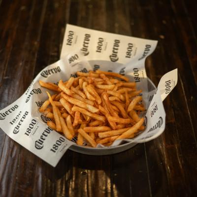 Fries served.