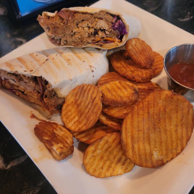 menu item 31 of 36, Pulled Pork wrap