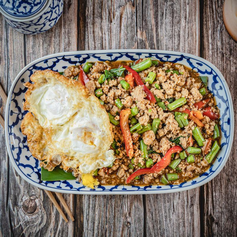 Ground Chicken Basil & Fried Egg (S) photo