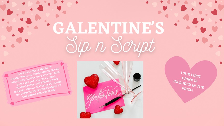 Galentine's Sip n Script event photo