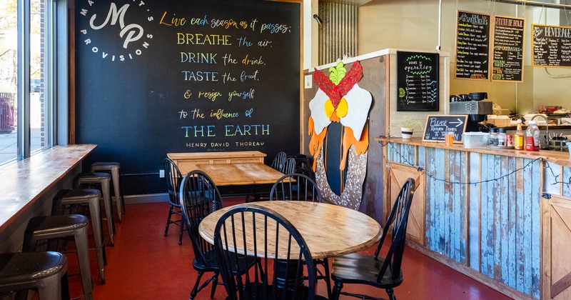 Seating area and order counter