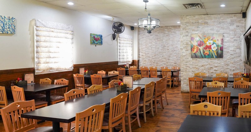 Interior, seating area waiting for the guests