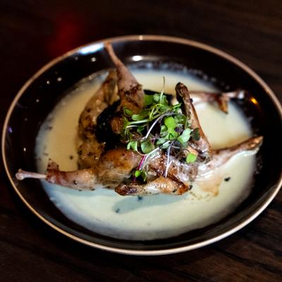 Grilled quail.