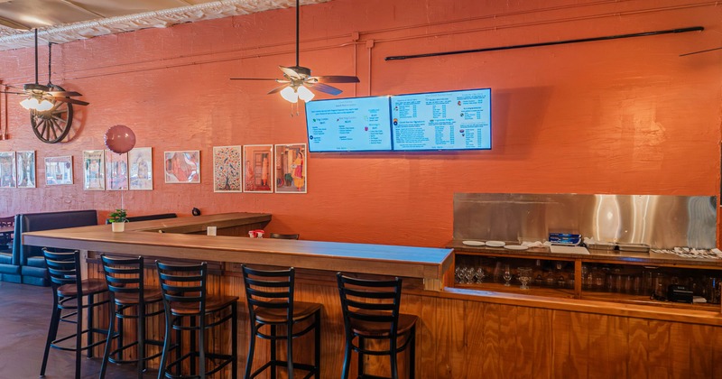 Interior, bar area