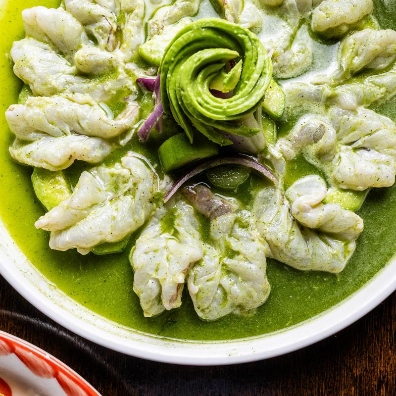 menu item 10 of 23, Aguachile Verde / Rojo / Mango Habanero