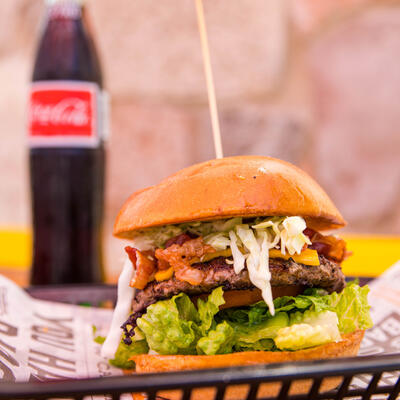 Burger closeup