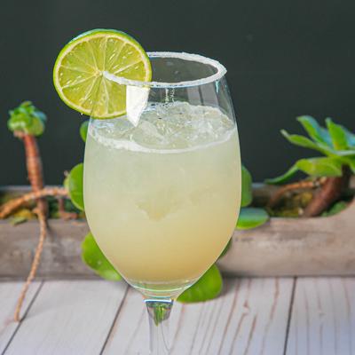 Cucumber Margarita, with lime.