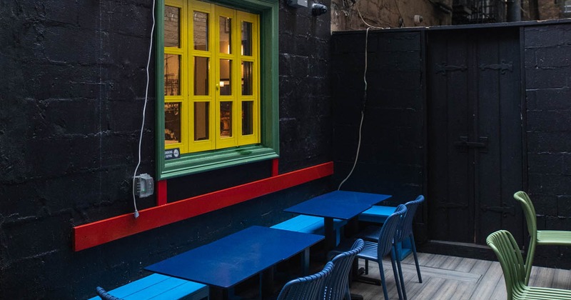 Patio, table and chairs