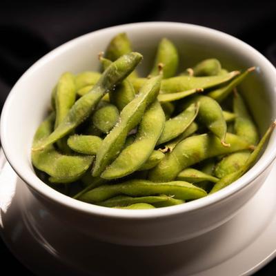 Steamed edamame.