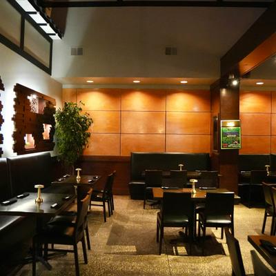 The restaurant's interior.