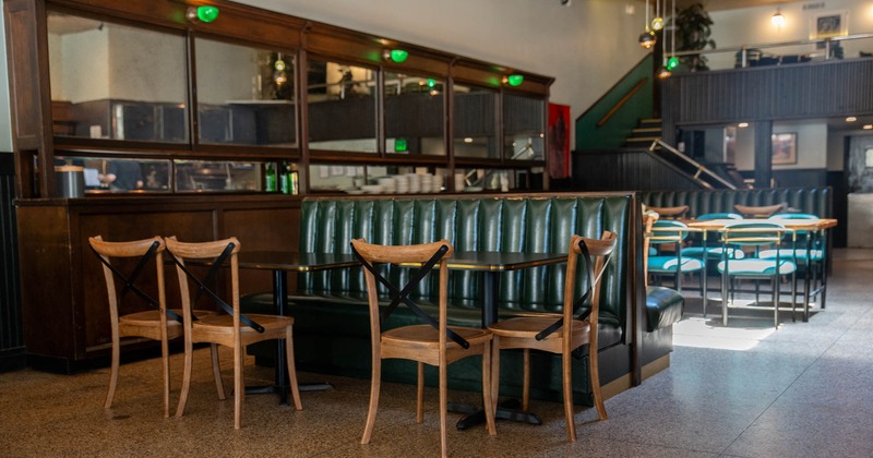 Interior space, seating area