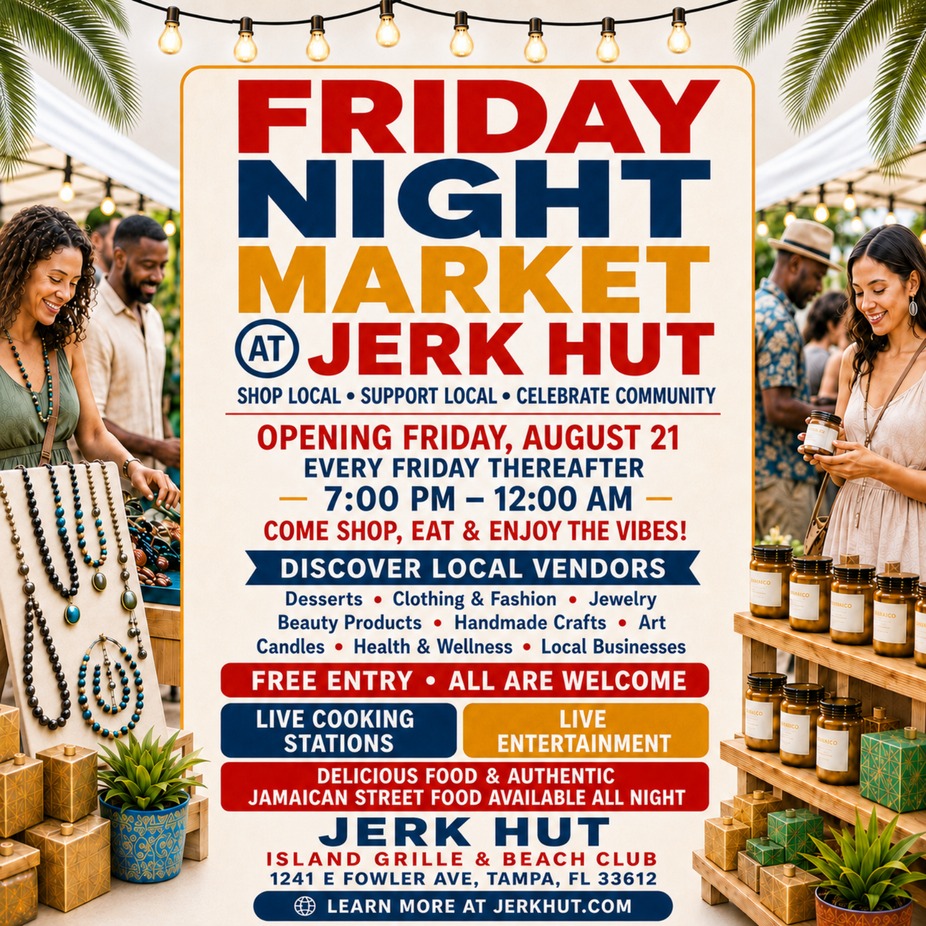 FRIDAY NIGHT MARKET at JERK HUT | TAMPA event photo