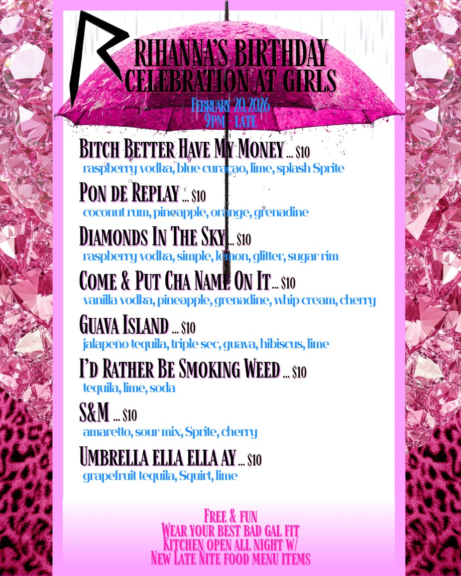 Celebrate Rihanna's Birthday at Girls event photo