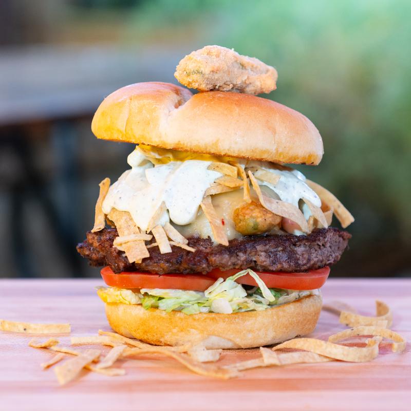 Fried Avocado Burger photo