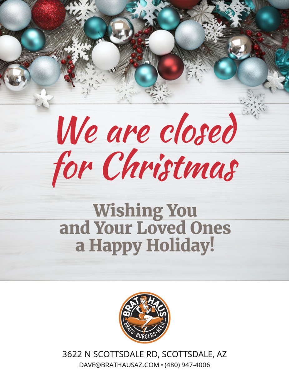 Closed for Christmas event photo