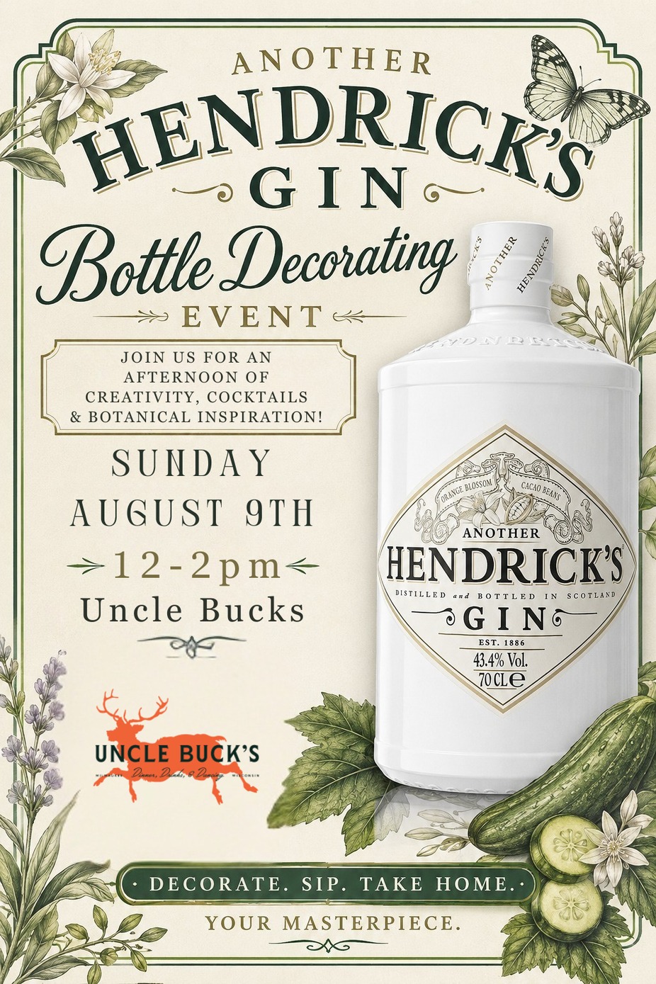 Bottle Decorating Event pres. by Hendricks Gin event photo
