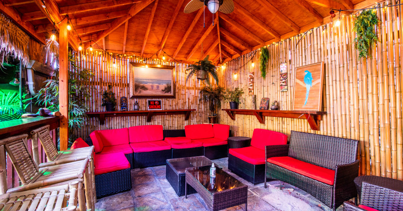 Exterior, seating area