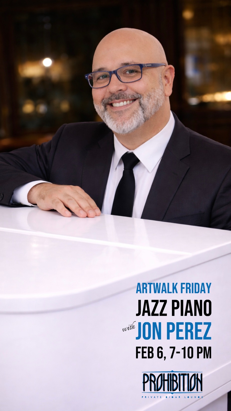 Piano Jazz by Jon Perez - Prohibition Private Cigar Lounge event photo