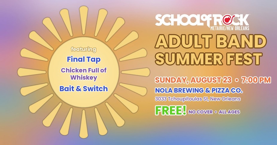 FREE LIVE MUSIC: Adult Band Summer Fest event photo