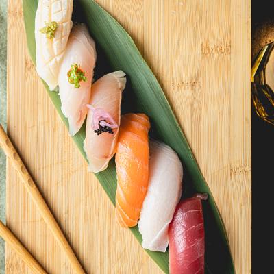Sushi Combo, top view.