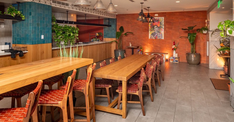 Interior, dining area