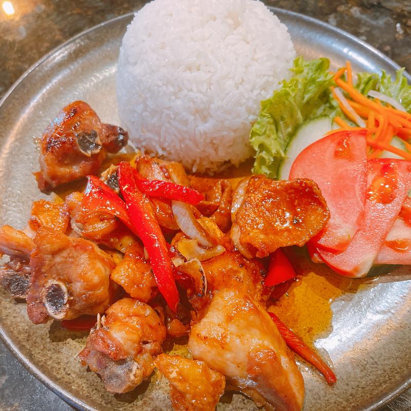 V2. Pho Viet Sweet and Spicy Chicken with Rice photo