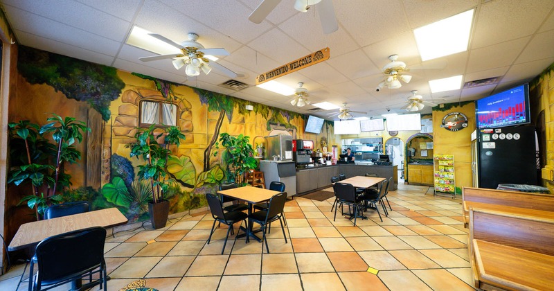 Interior, dining area
