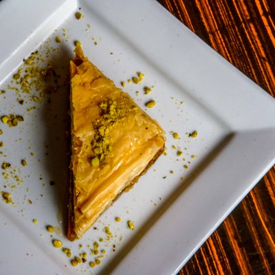 Baklava, top view.