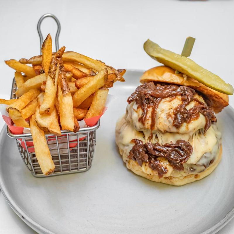 French Onion Soup Burger photo
