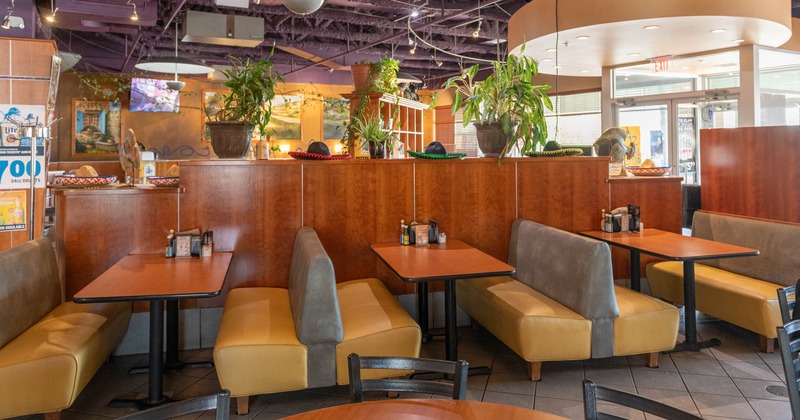 Interior, booths all lined up