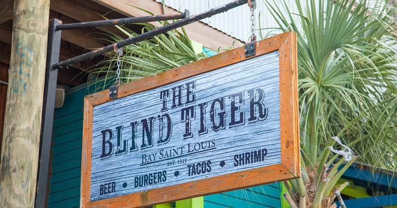 The Blind Tiger sign