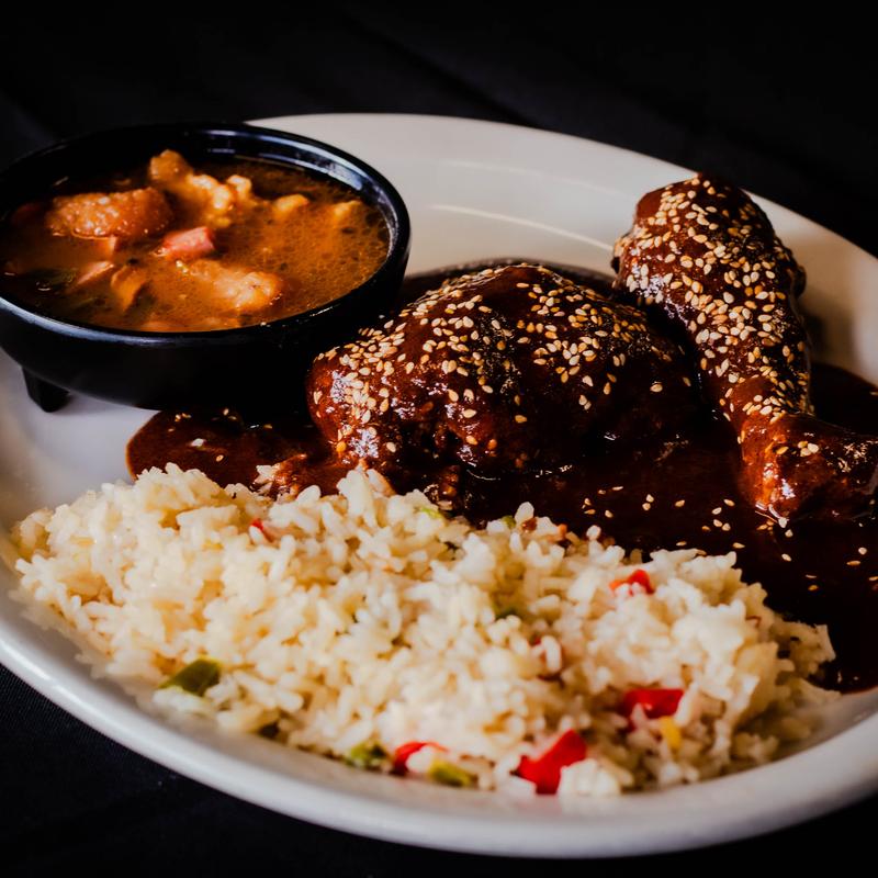 menu item 2 of 7, Mole Con Pollo