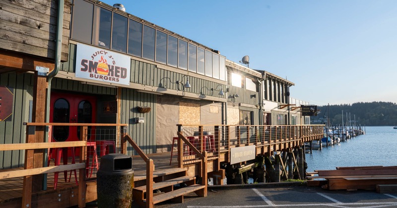 Exterior, restaurant front entrance