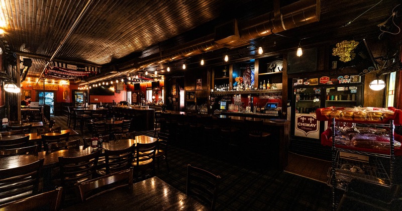 Interior, bar counter area