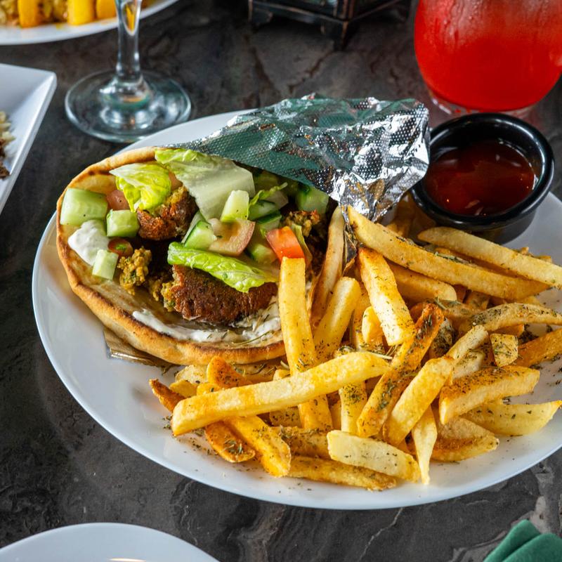 menu item 5 of 12, Falafel Pita