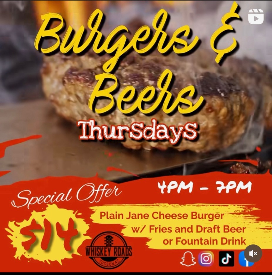 Thursday Beer & Burger Special event photo
