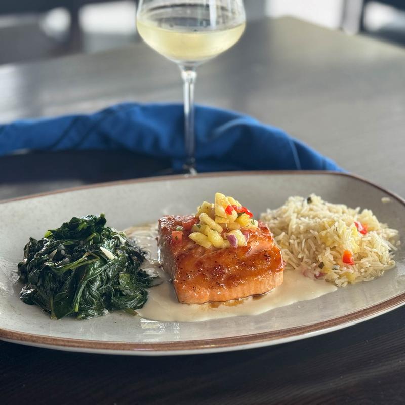 menu item 14 of 26, Pineapple Glazed Salmon