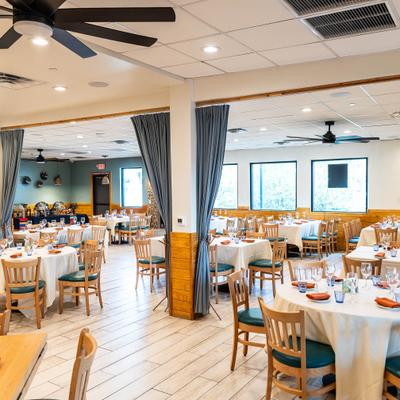 Interior of the dining room.