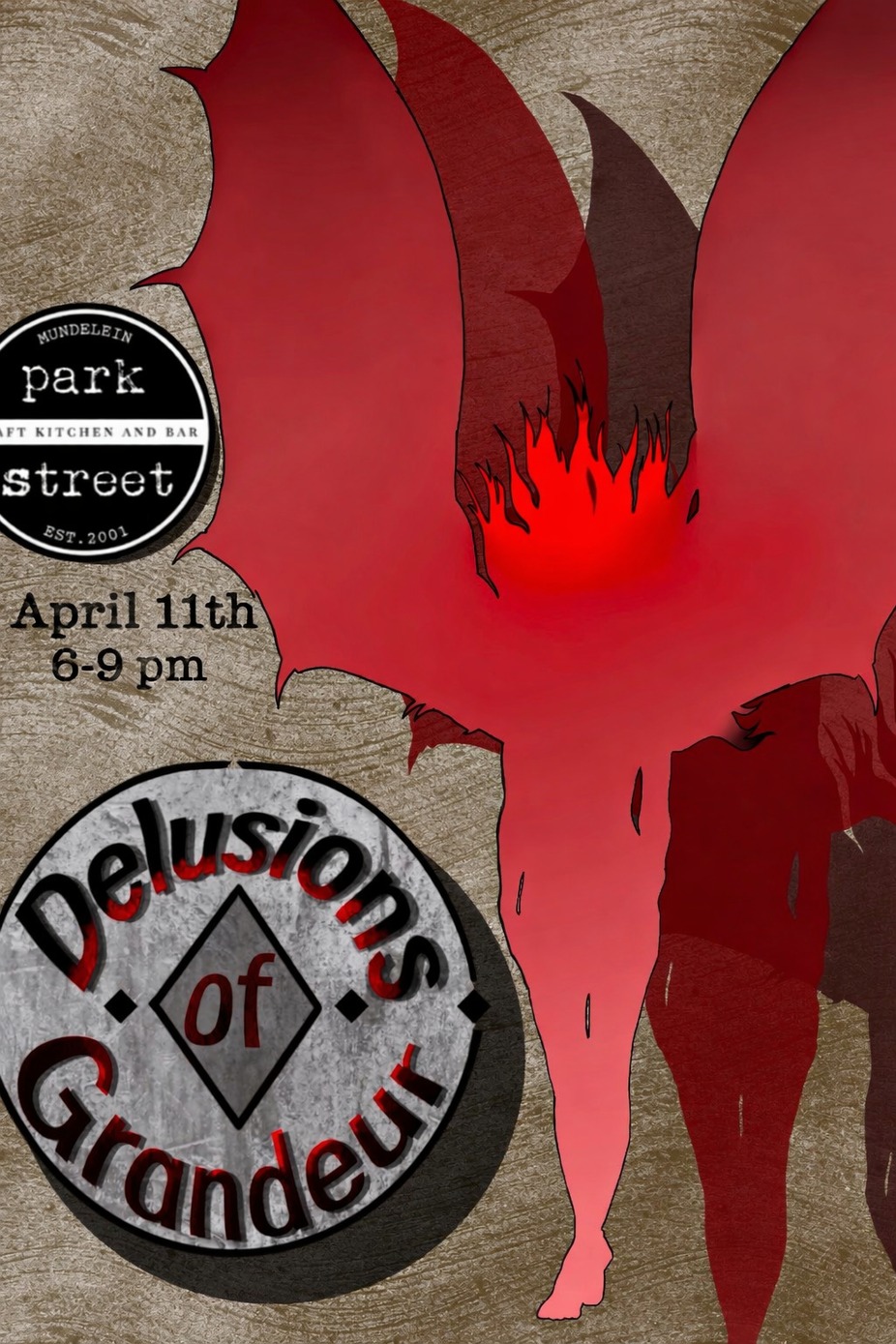 Delusion of Grandeur live at Park Street! 4/11/26 event photo