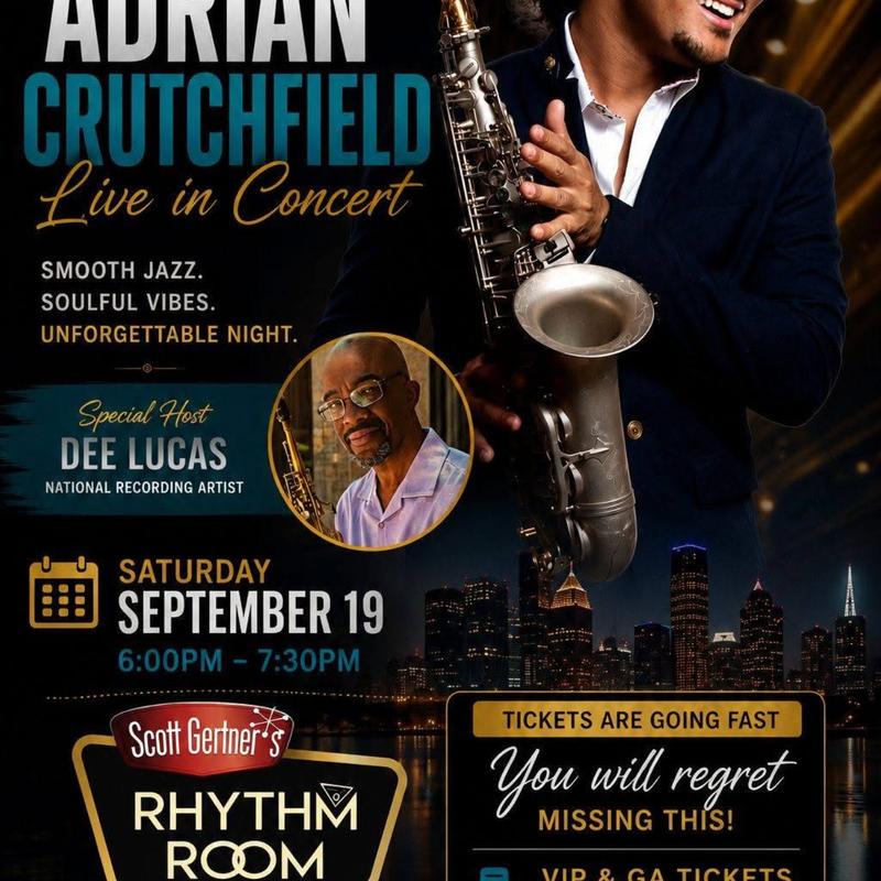 Event image Serente Jazz & Wine Presents Adrian Crutchfield