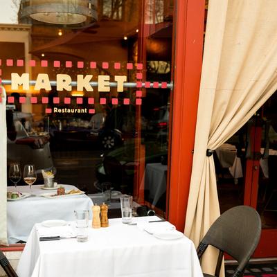 Table by the window.