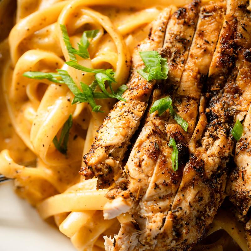 Blackened Chicken Fettuccine Alfredeaux photo