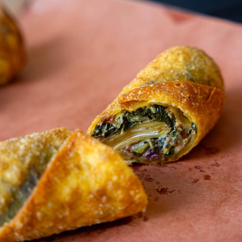 Brisket/ Collards/ Cream Cheese Egg Roll photo
