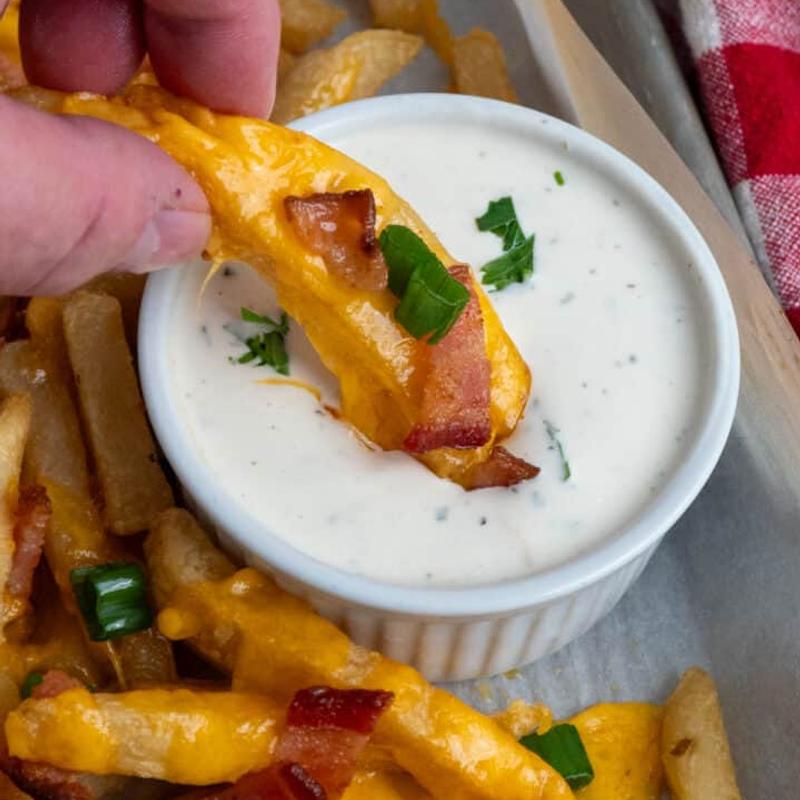Starter: Loaded French fries. photo