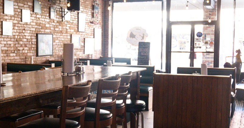 Interior, long table and chairs