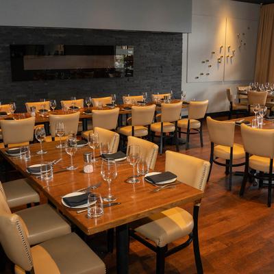 Restaurant dining area.